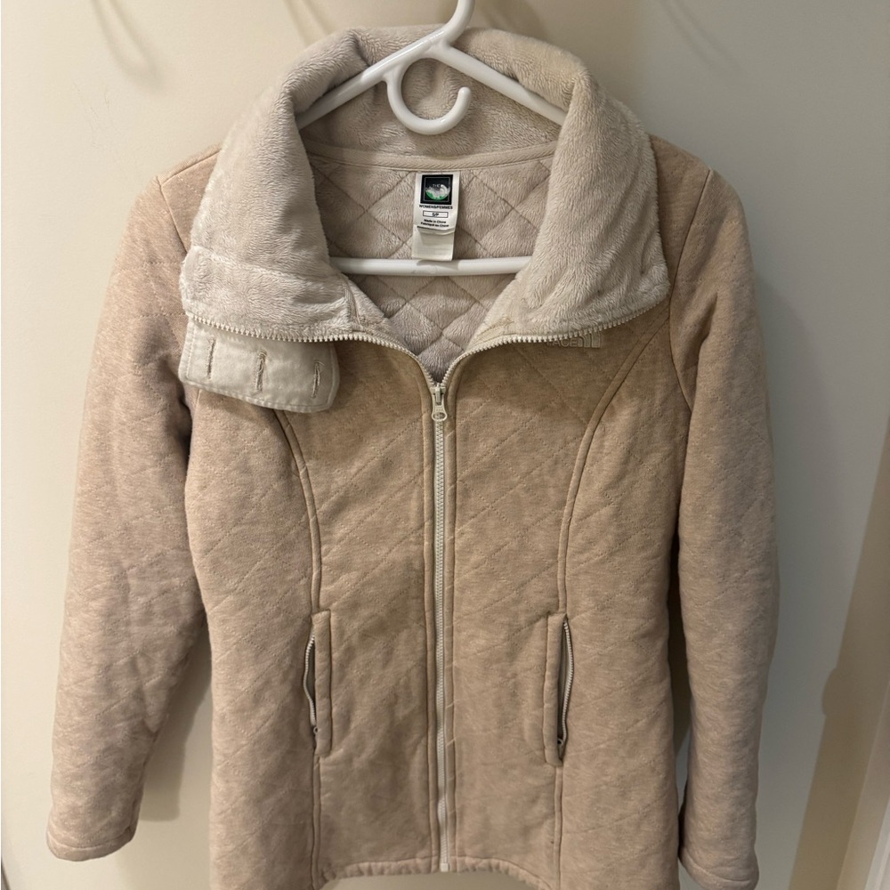 North Face Quilted Zip-Up Jacket